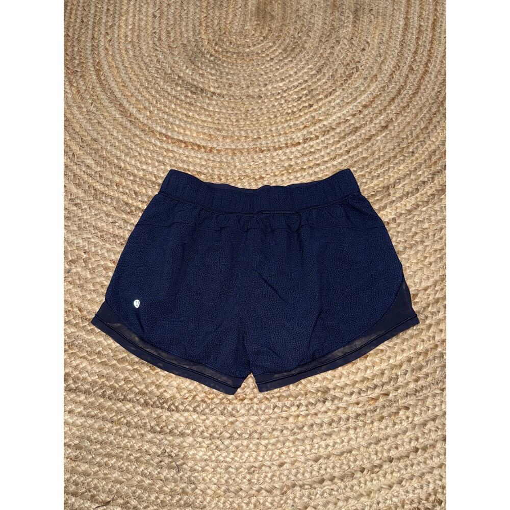 Lululemon Two With One Running Short size 8 in navy